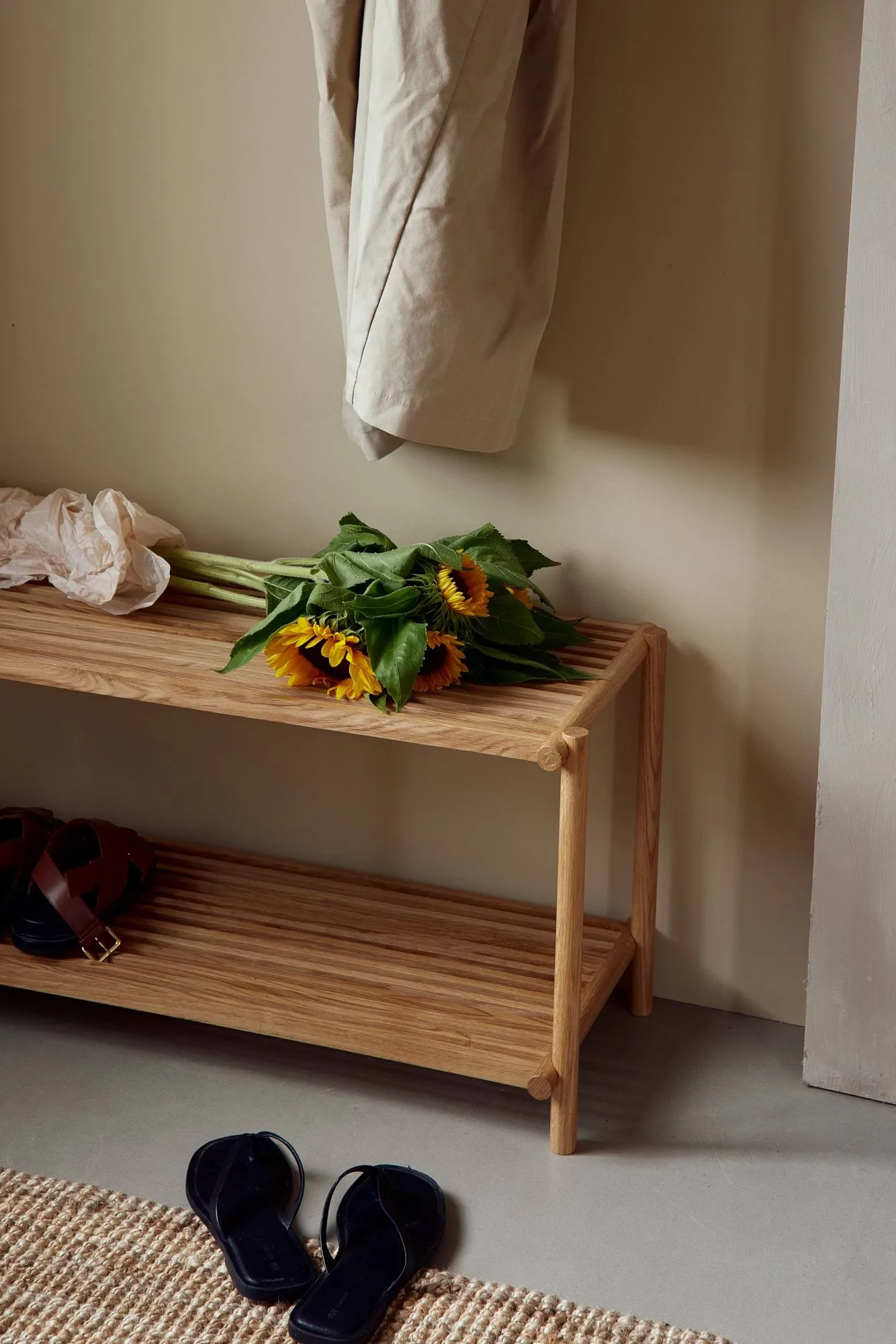 Column Shoe rack, chêne laqué mat Andersen Furniture