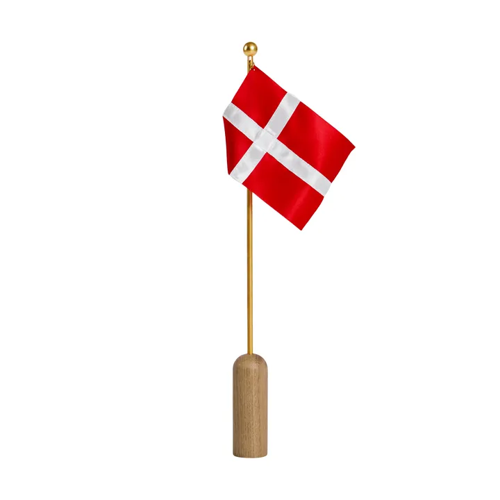 Drapeau de table Celebrating Denmark 40 cm - Oak-brass - Andersen Furniture