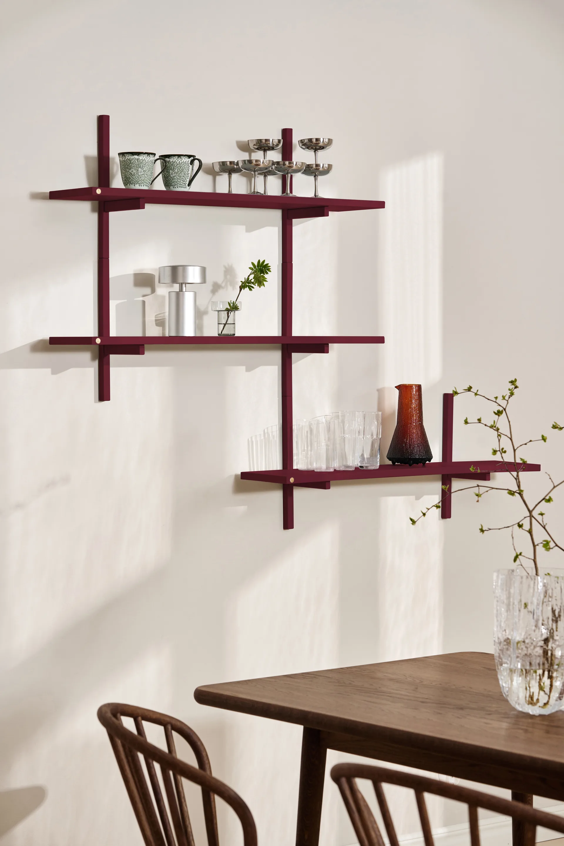 Étagère murale A-Light Shelf Special Edition, Wine red 90x21x35 cm Andersen Furniture