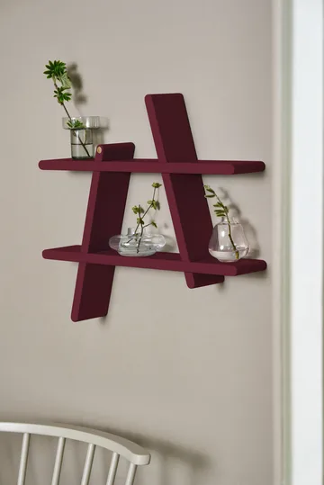 Étagère murale A-Shelf Special Edition - Wine red L 78x12x67 cm - Andersen Furniture