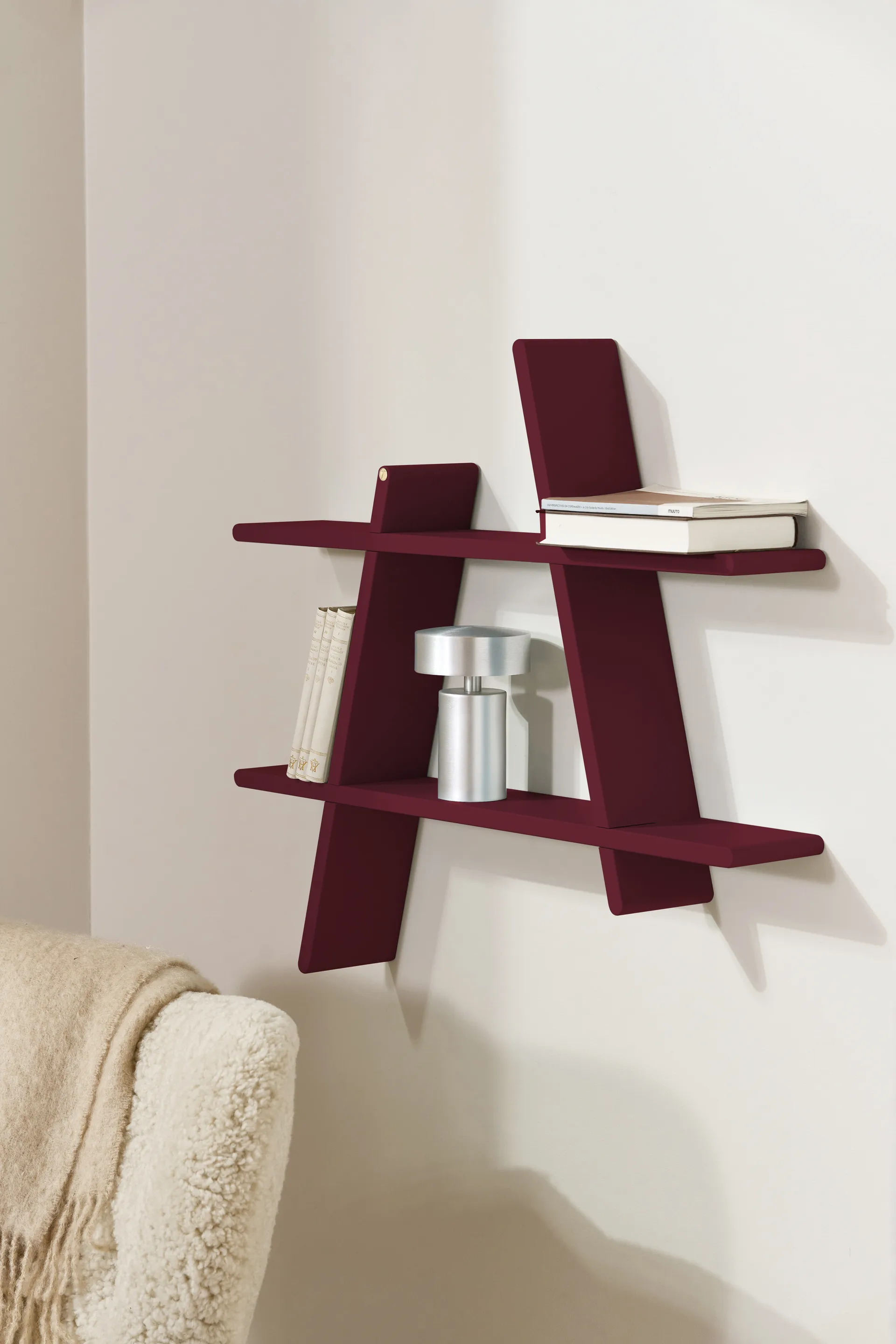 Étagère murale A-Shelf Special Edition, Wine red M 52x9x46 cm Andersen Furniture