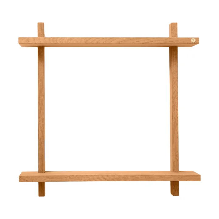 Étagère murale Treat double - Oiled Nature Oak, 50x12x50 cm - Andersen Furniture