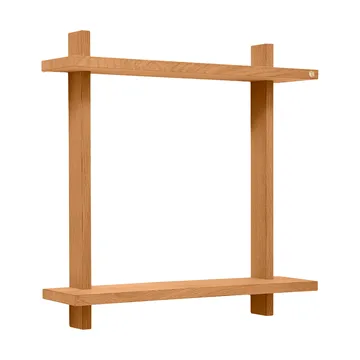 Étagère murale Treat double - Oiled Nature Oak, 50x12x50 cm - Andersen Furniture