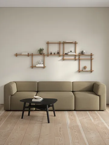 Étagère murale Treat double - Oiled Nature Oak, 50x12x50 cm - Andersen Furniture