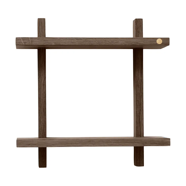 Étagère murale Treat double - Smoked Oiled Oak, 34x12x34 cm - Andersen Furniture