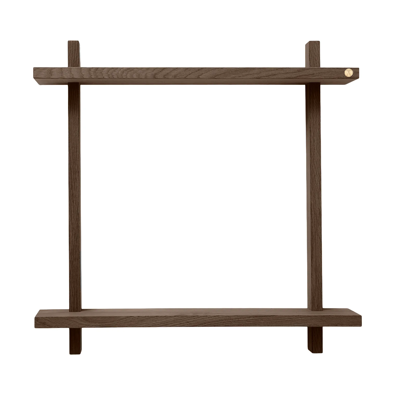Étagère murale Treat double, Smoked Oiled Oak, 50x12x50 cm Andersen Furniture