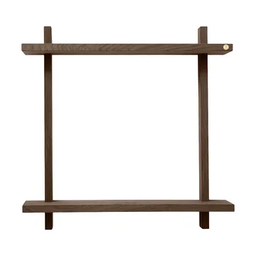 Étagère murale Treat double - Smoked Oiled Oak, 50x12x50 cm - Andersen Furniture