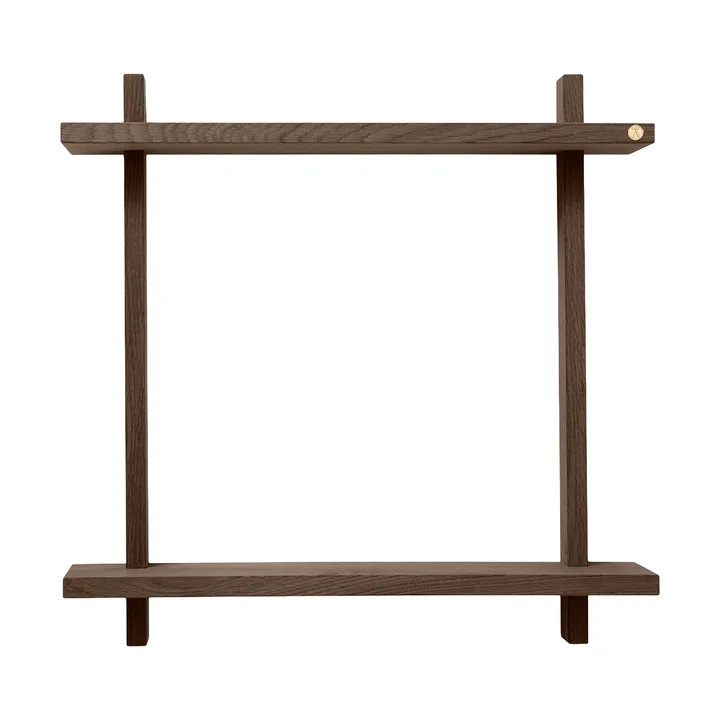 Étagère murale Treat double - Smoked Oiled Oak, 50x12x50 cm - Andersen Furniture