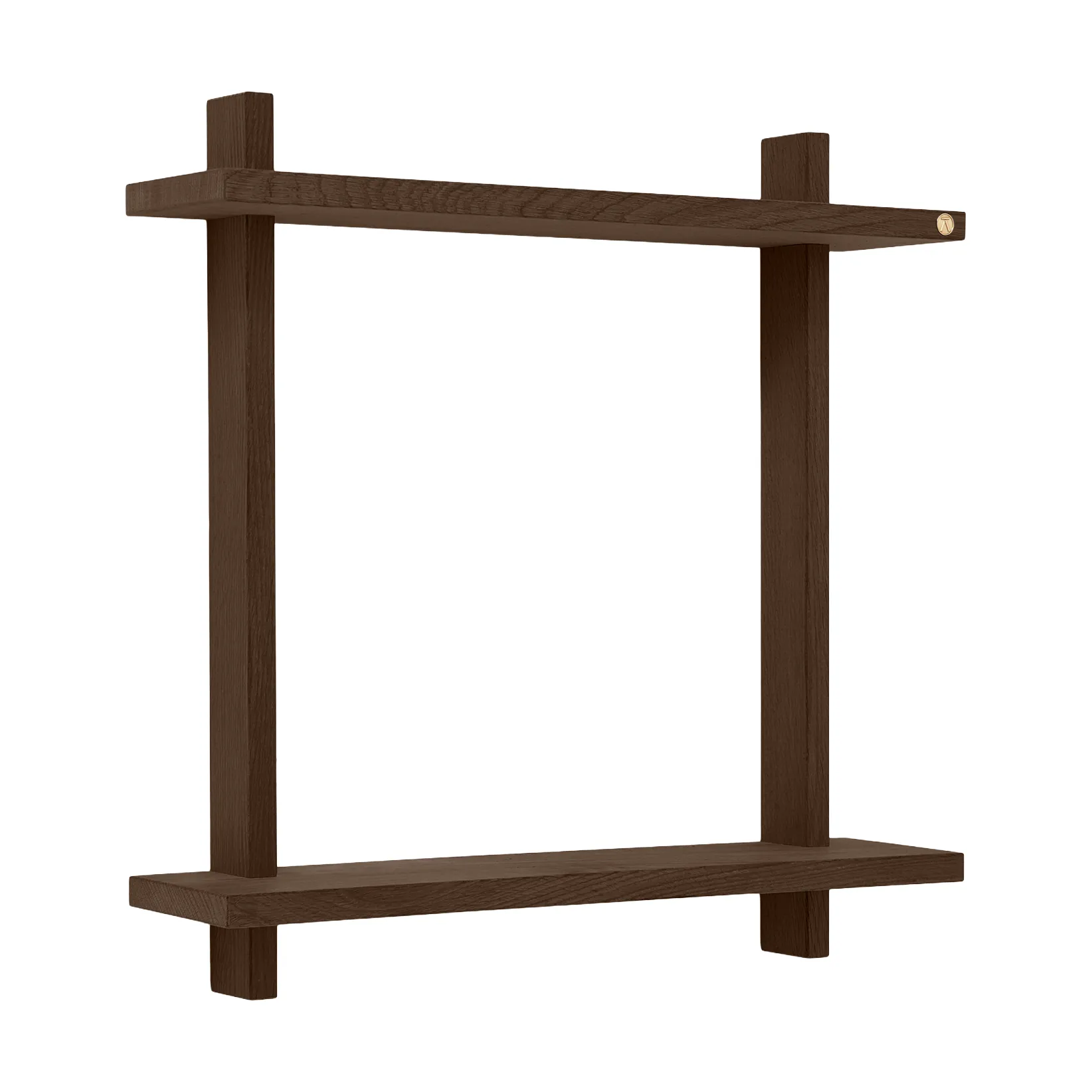 Étagère murale Treat double, Smoked Oiled Oak, 50x12x50 cm Andersen Furniture