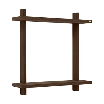 Étagère murale Treat double - Smoked Oiled Oak, 50x12x50 cm - Andersen Furniture