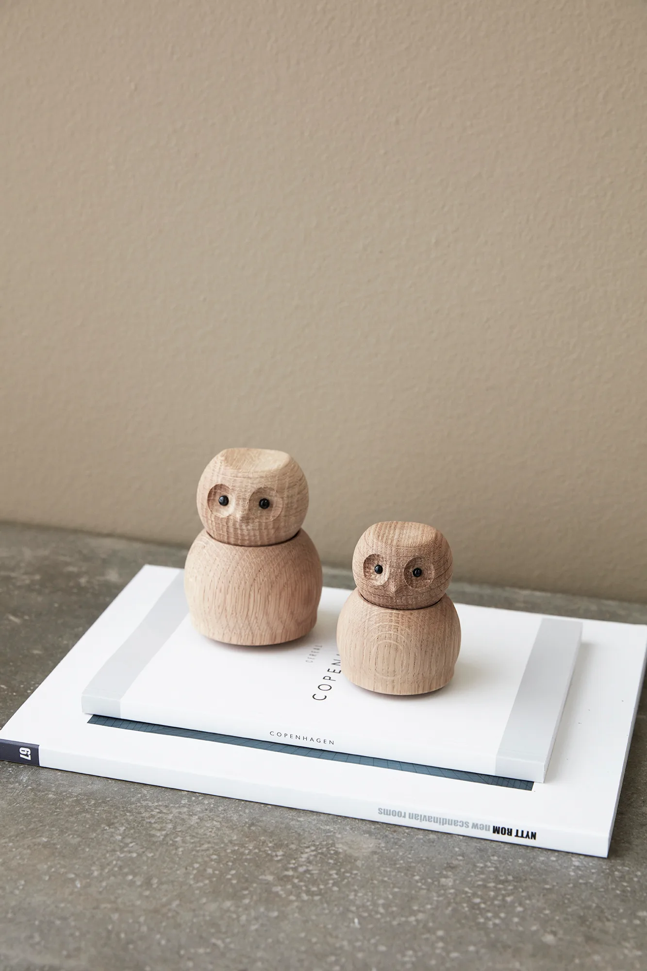 Figures en bois Andersen Owl Medium, Oak Andersen Furniture