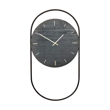 Horloge murale A-Wall 41x76 cm - Black-brass - Andersen Furniture