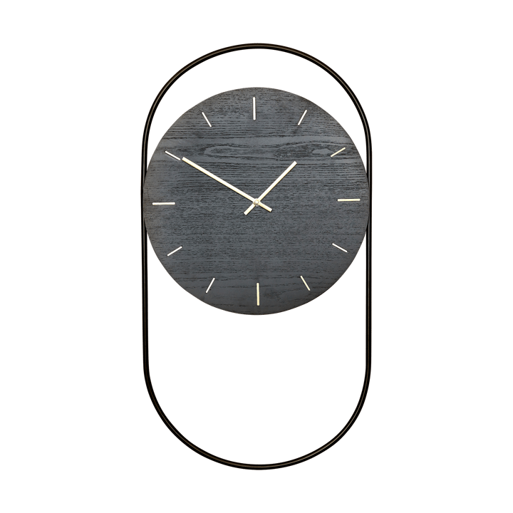 Horloge murale A-Wall 41x76 cm - Black-brass - Andersen Furniture