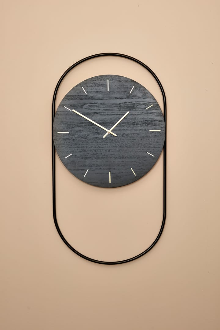 Horloge murale A-Wall 41x76 cm - Black-brass - Andersen Furniture