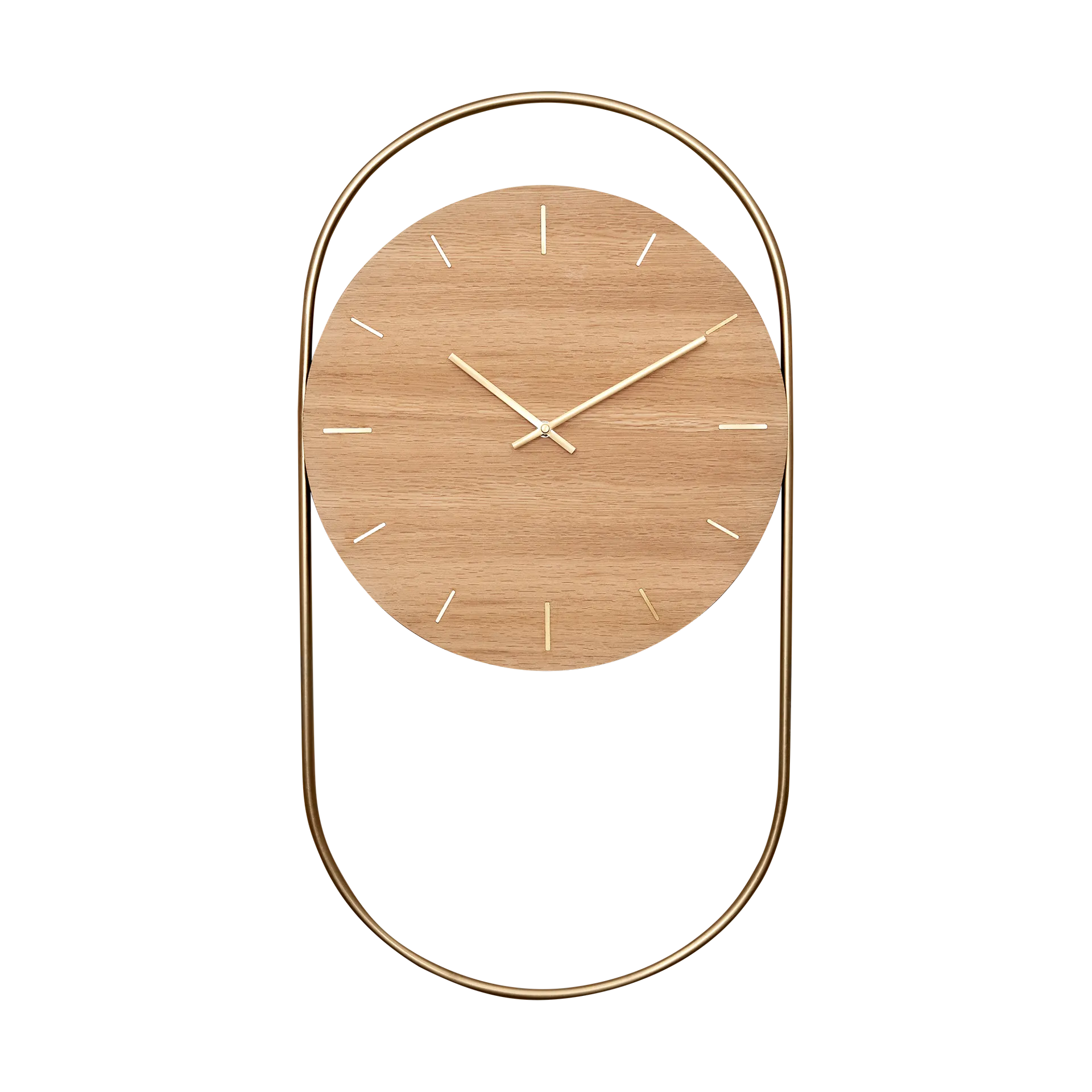 Horloge murale A-Wall 41x76 cm, Oak-brass Andersen Furniture