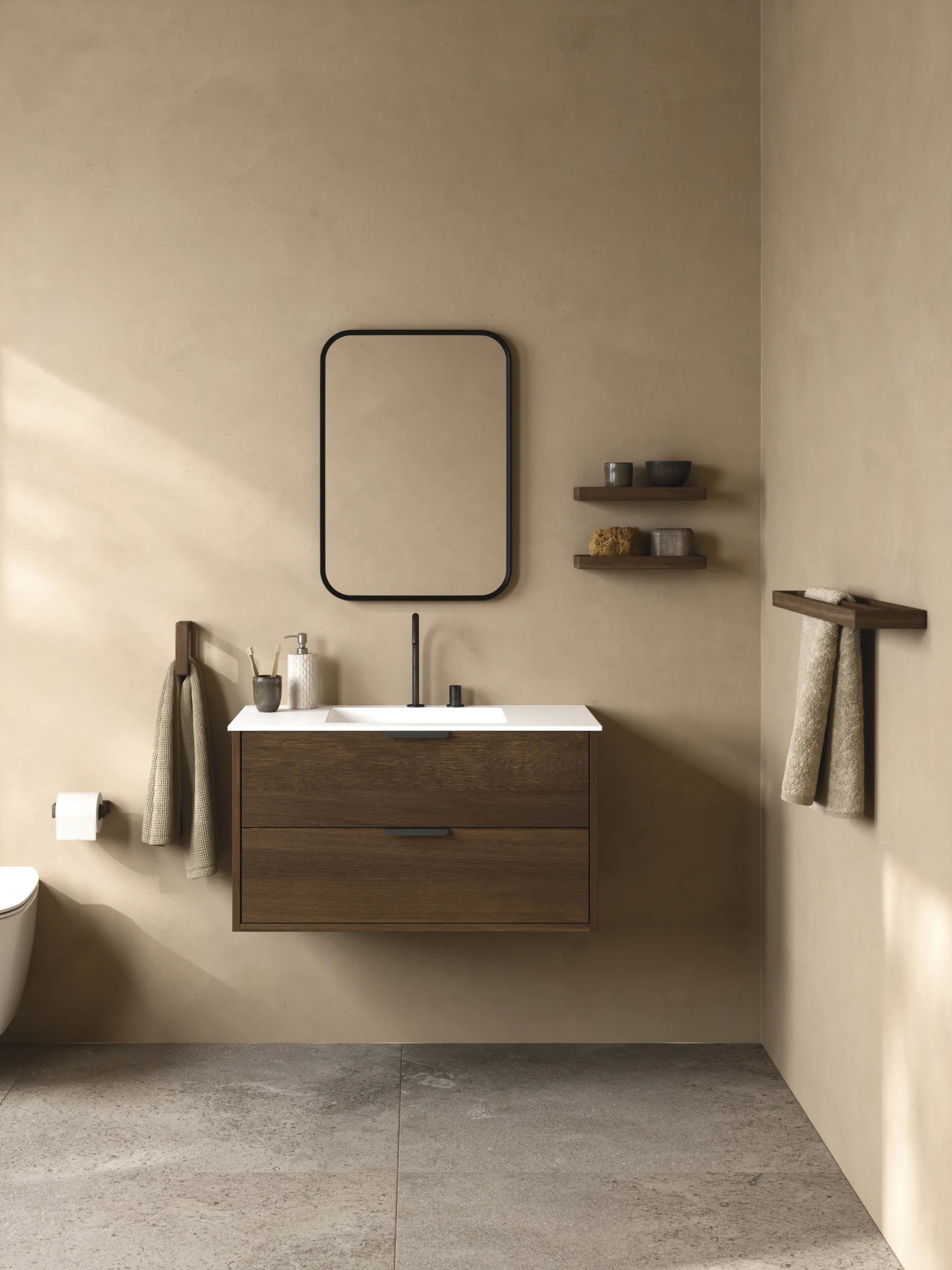 Porte-papier toilette Andersen, Dark Stain Matt Lacquer Ash Andersen Furniture