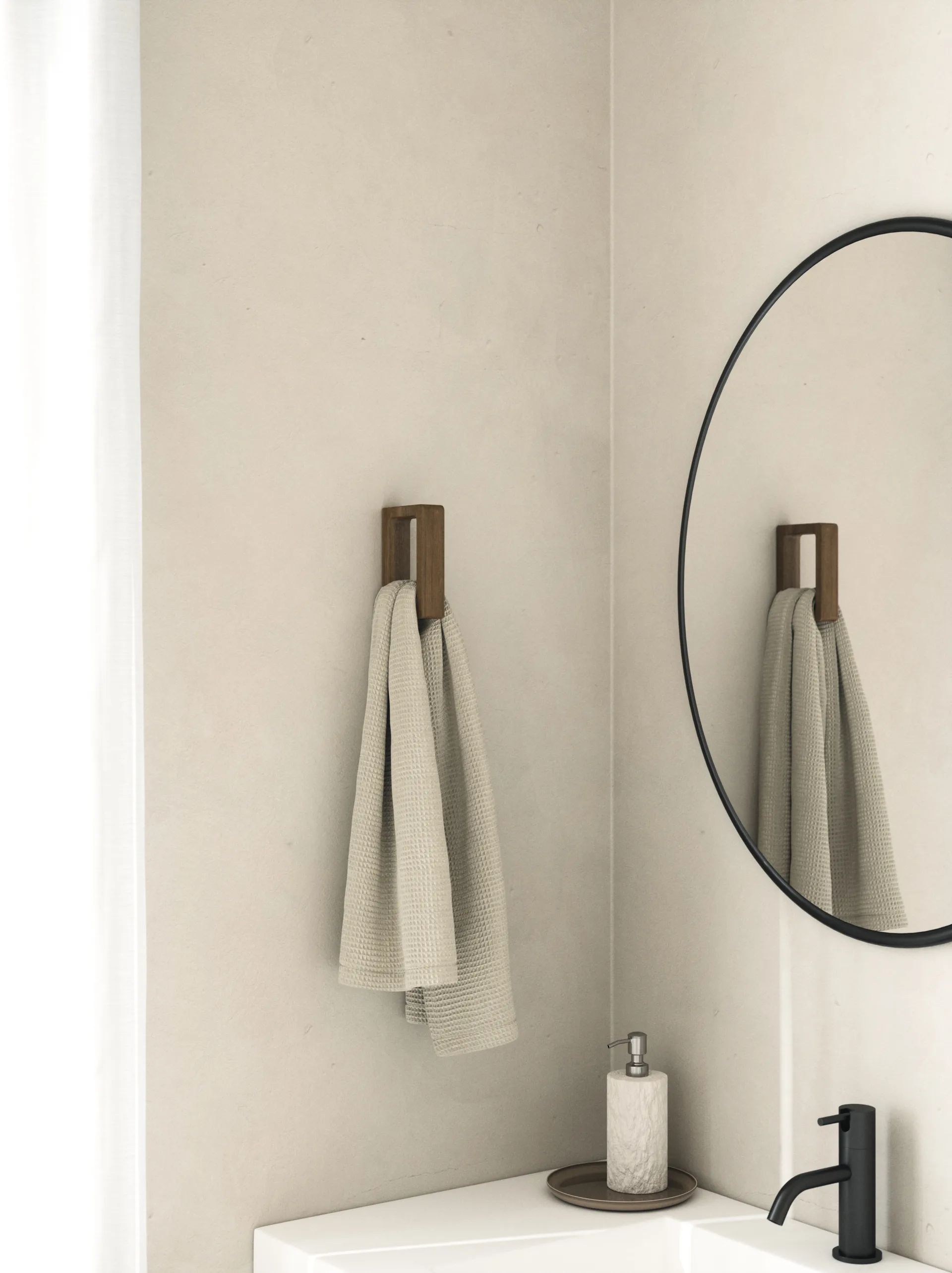 Porte-serviette Andersen, Dark Stain Matt Lacquer Ash Andersen Furniture