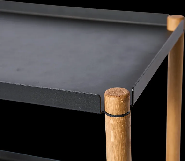 Table Connect, Chêne huilé, métal noir Andersen Furniture