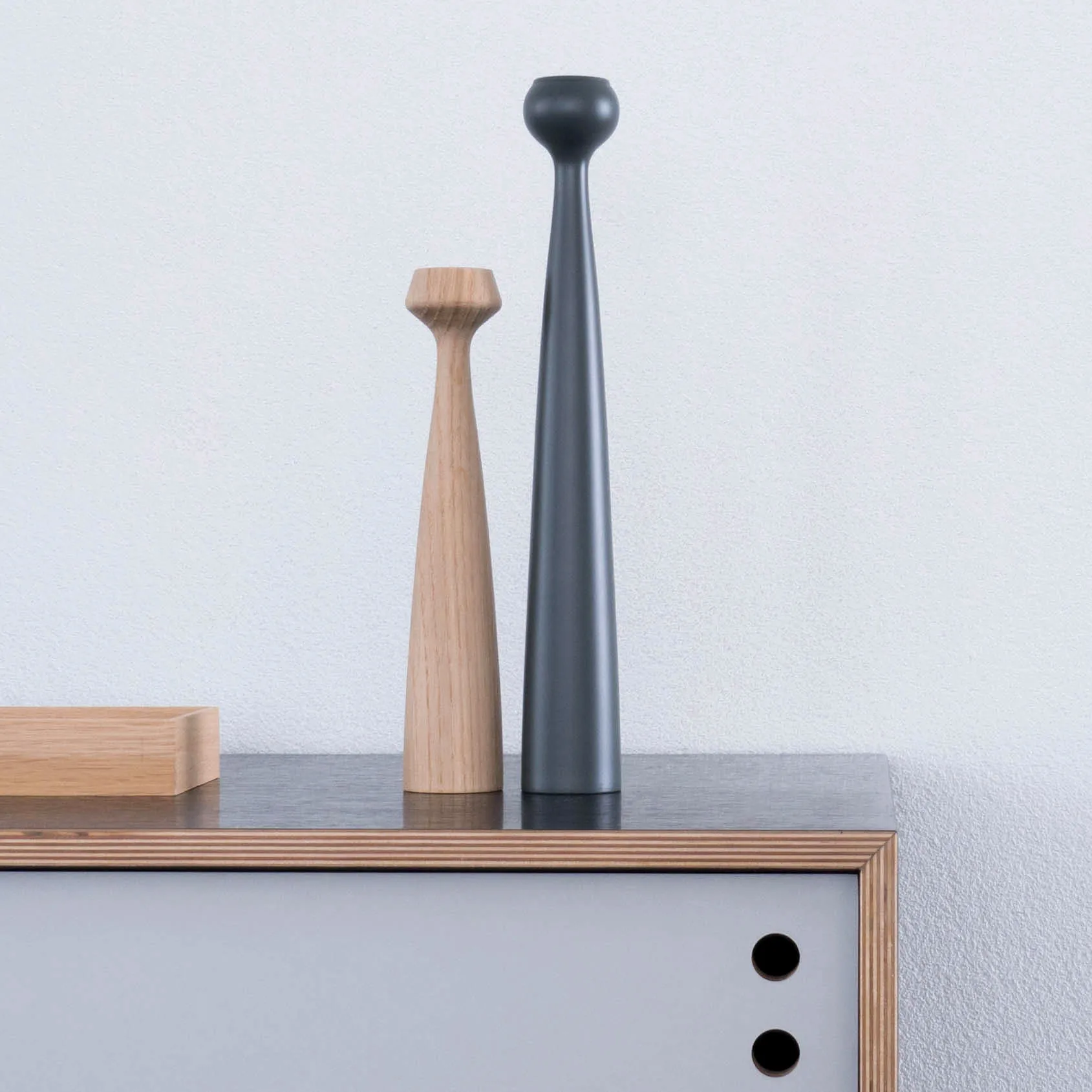 Bougeoir Blossom Lily, Chêne non traité Applicata