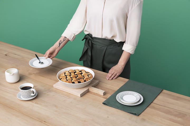 Assiette creuse Mainio Sarastus Ø23 cm, Noir-blanc Arabia