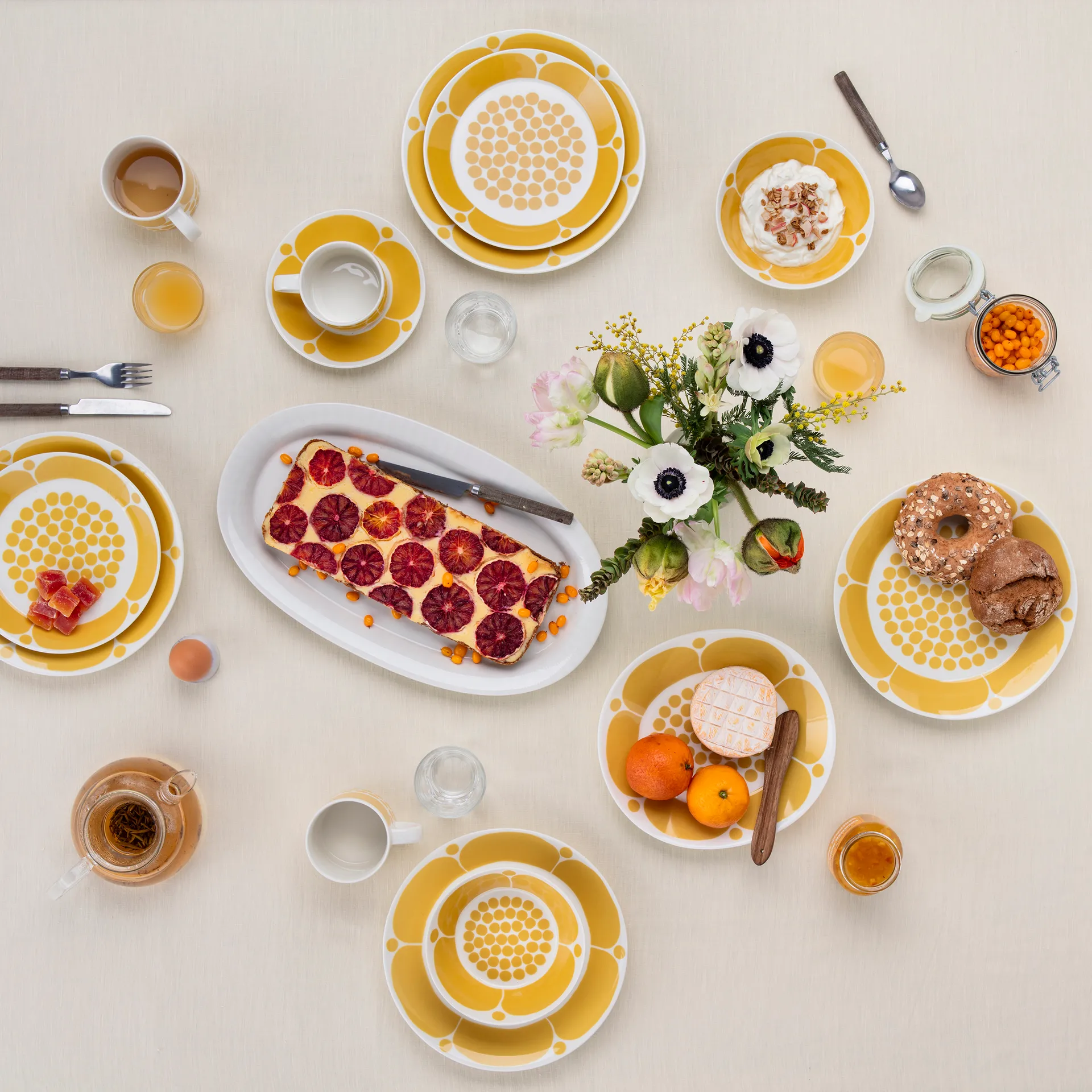 Assiette creuse Sunnuntai Ø17cm, Jaune Arabia