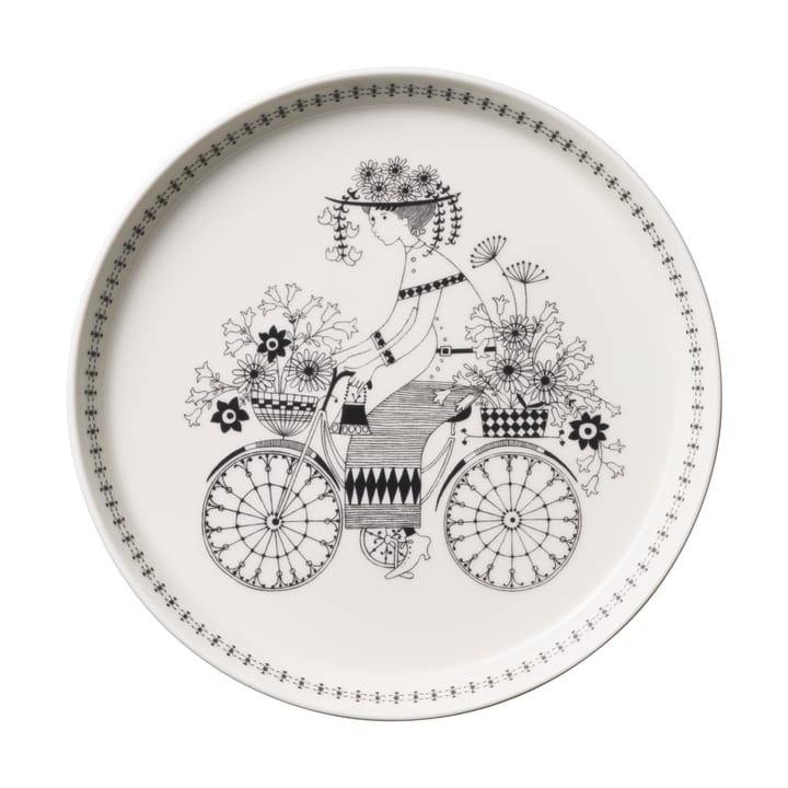 Assiette Emilia Ø 19 cm - Noir-blanc - Arabia