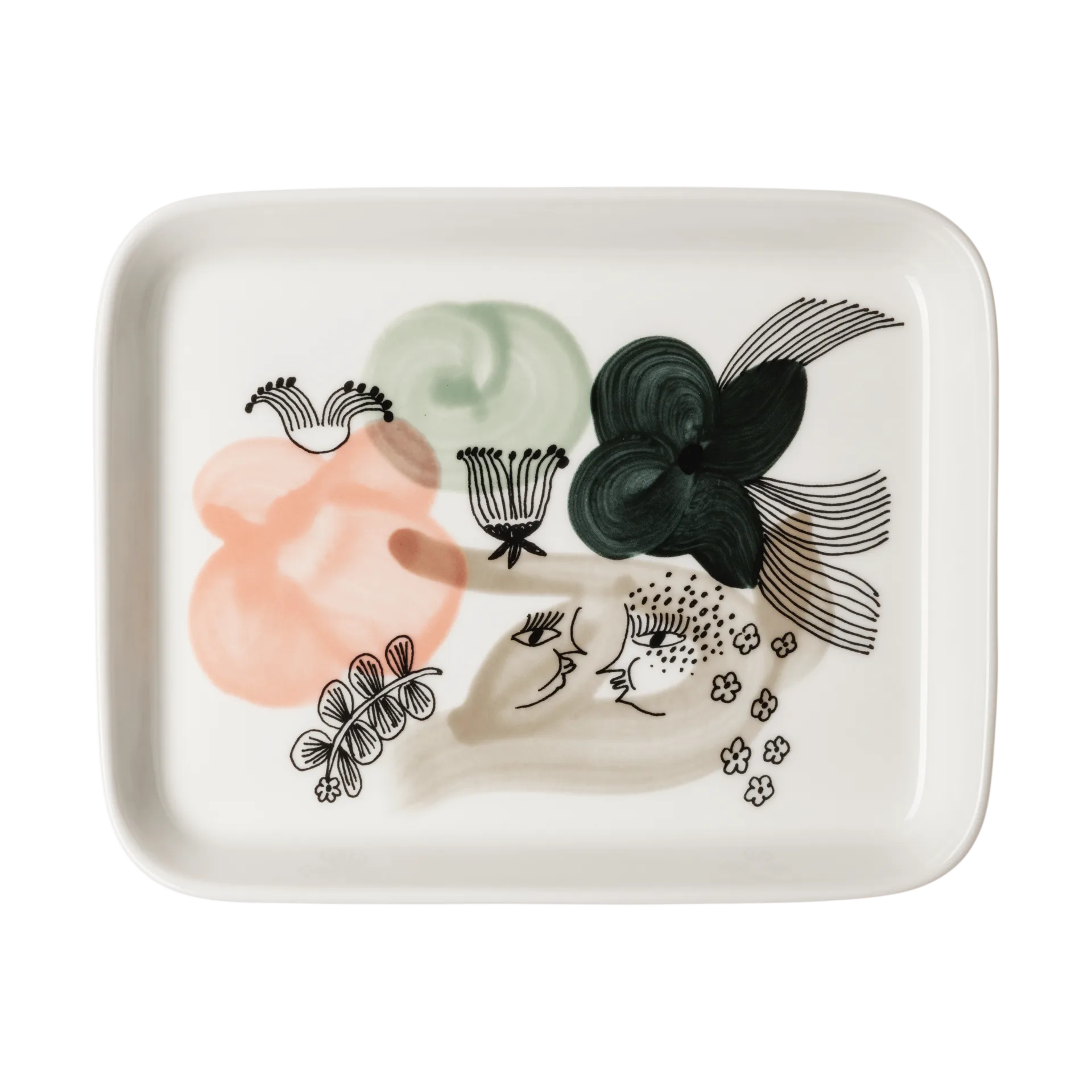 Assiette Kukkamaa 15x19 cm, Vert Arabia