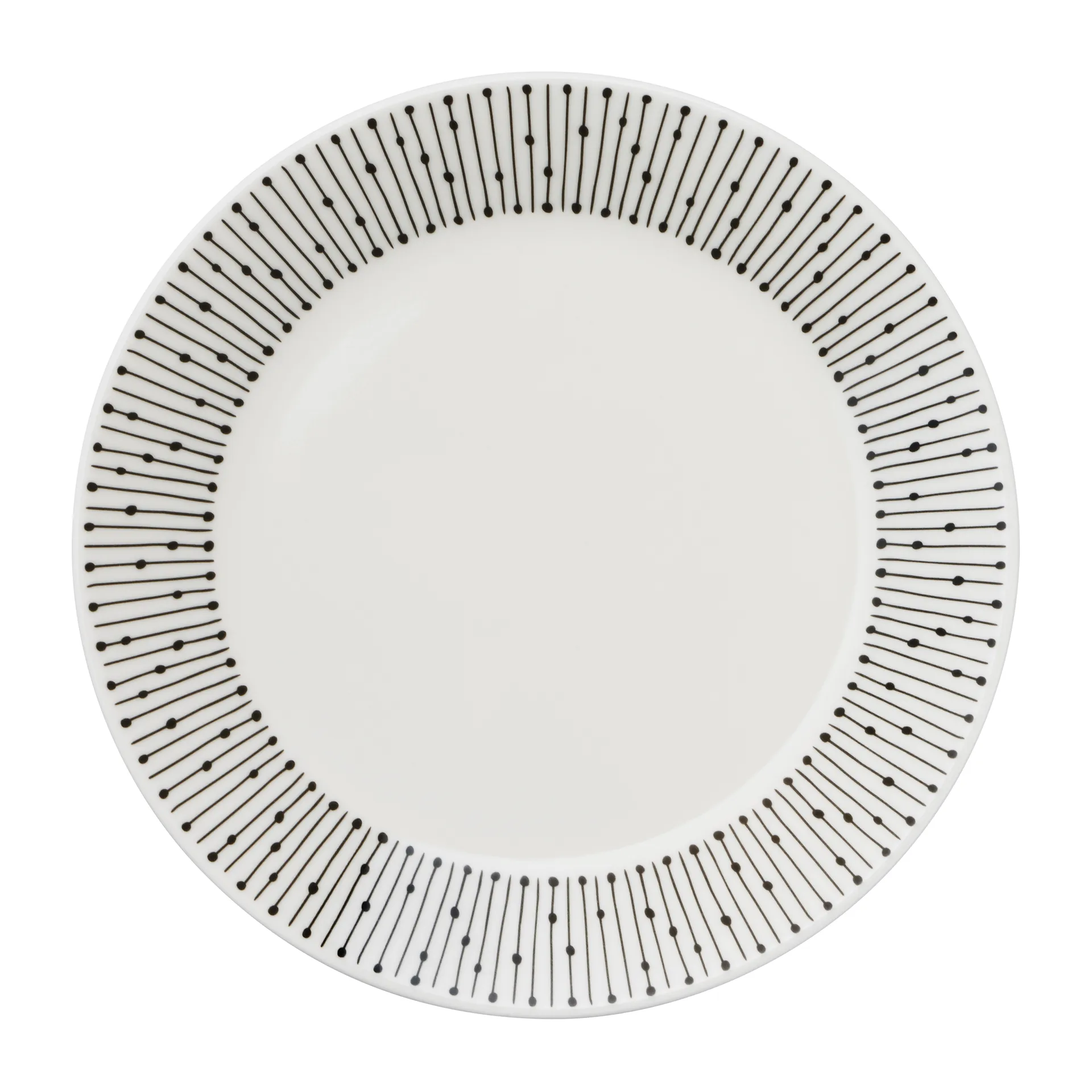 Assiette Mainio Sarastus Ø15 cm, Noir-blanc Arabia