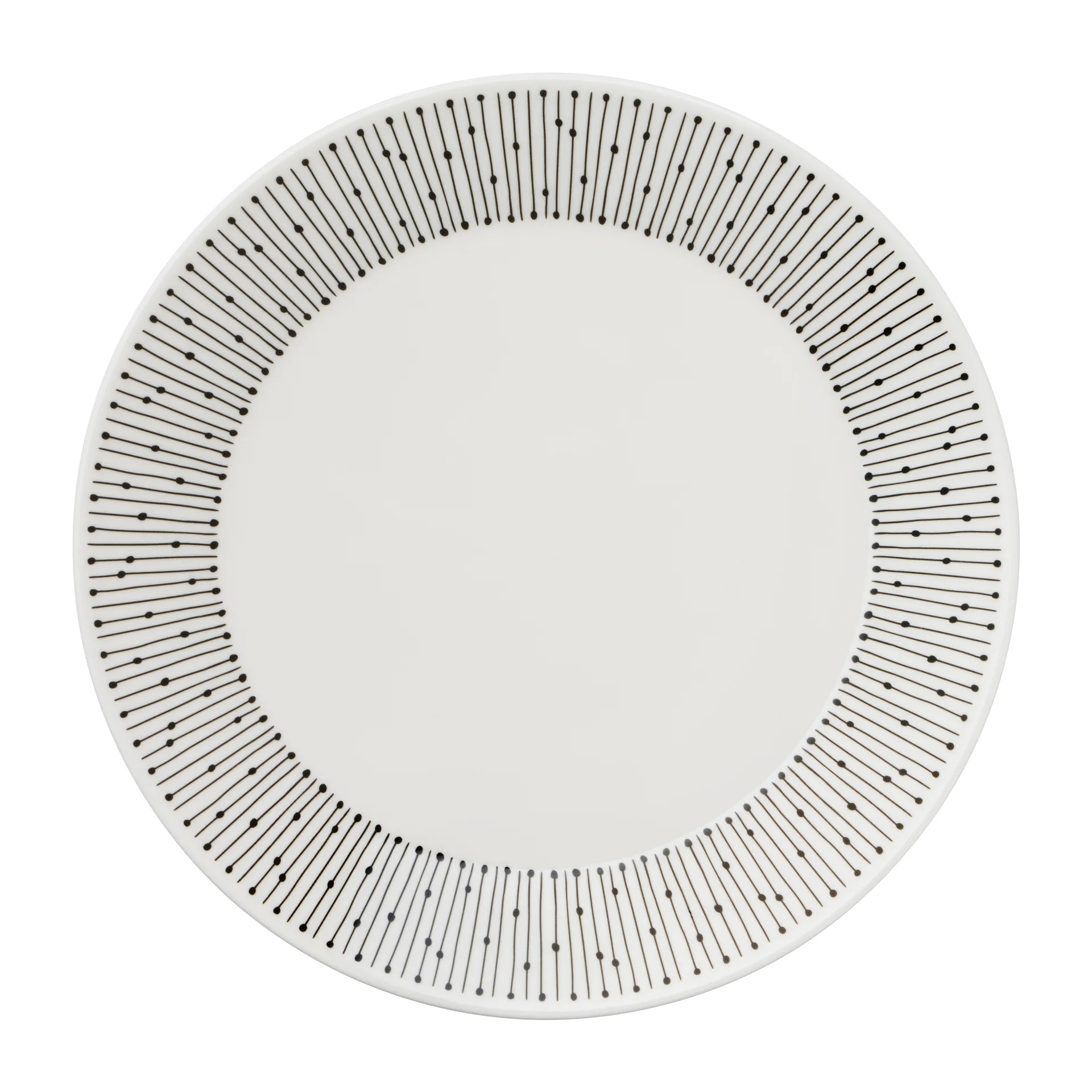 Assiette Mainio Sarastus Ø19 cm, Noir-blanc Arabia