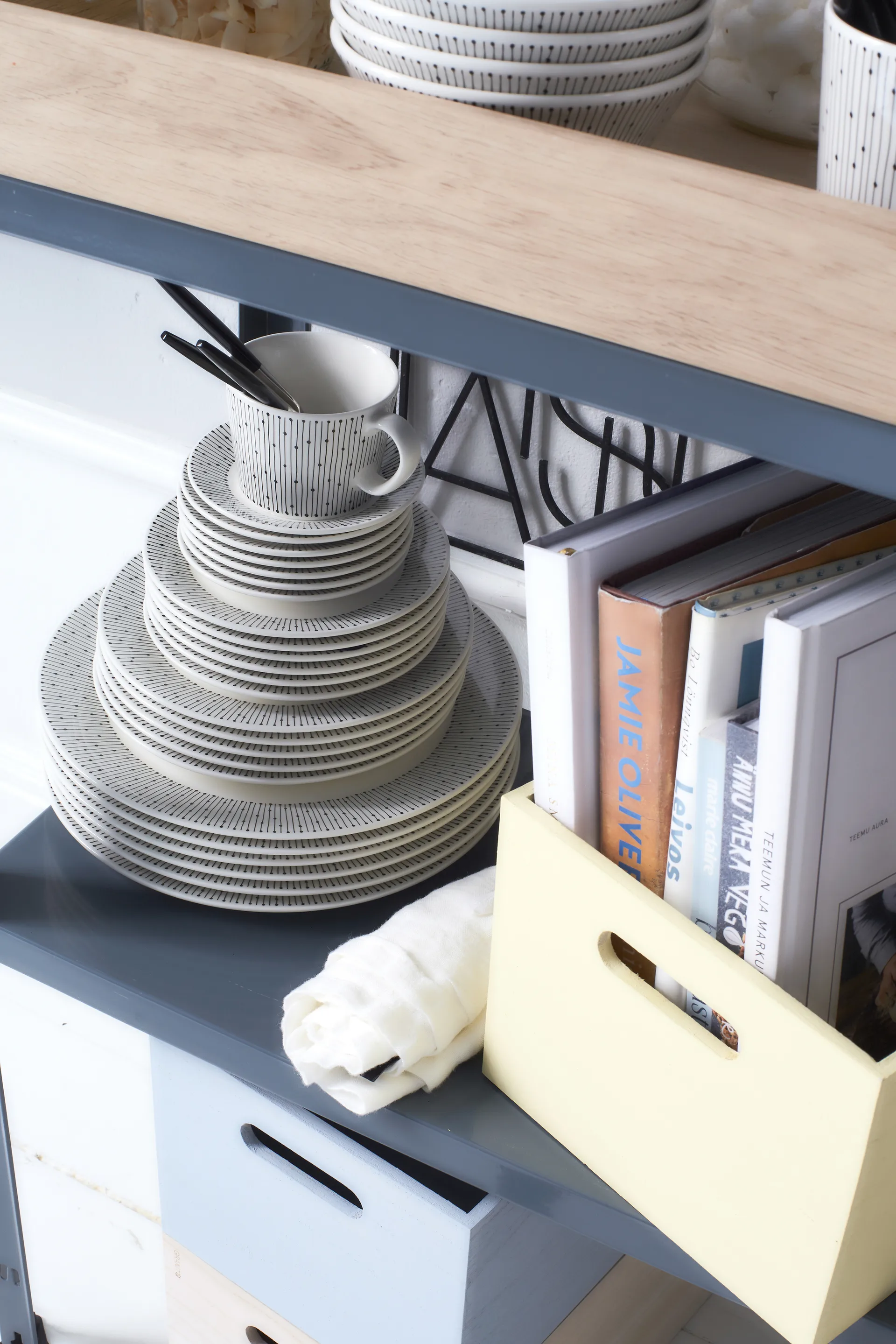 Assiette Mainio Sarastus Ø19 cm, Noir-blanc Arabia