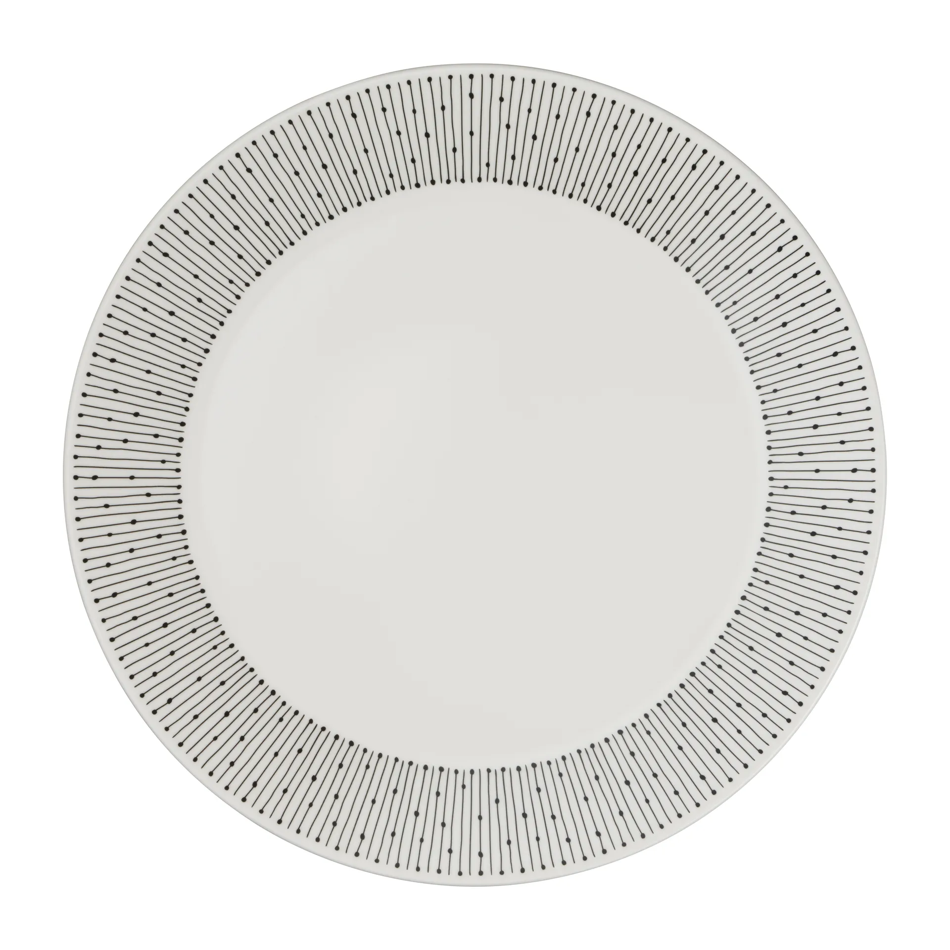 Assiette Mainio Sarastus Ø25 cm, Noir-blanc Arabia