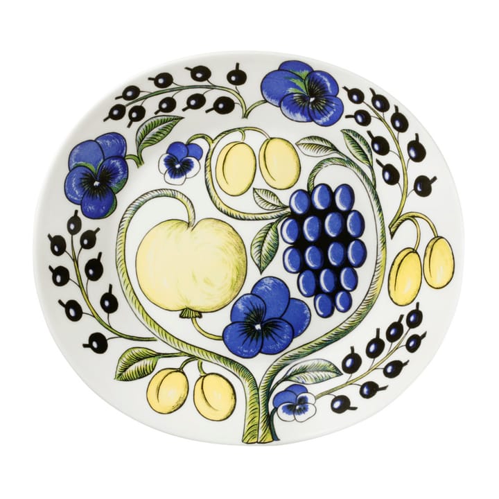 Assiette ovale Paratiisi 25 cm - Bleu - Arabia