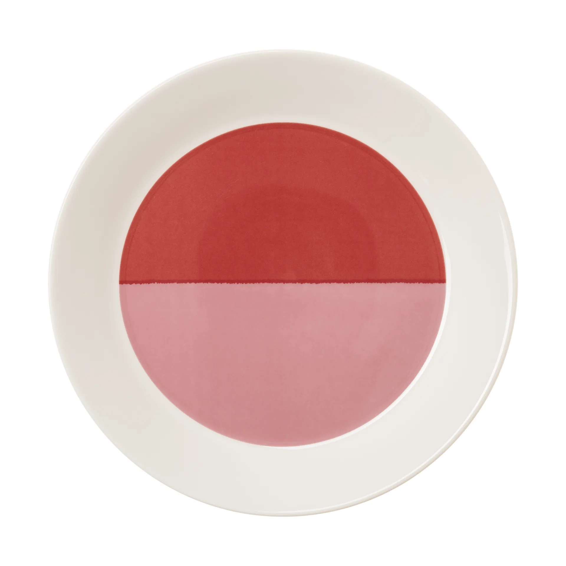 Assiette Vuokko Ø22 cm, 2-couleurs rose-rouge Arabia