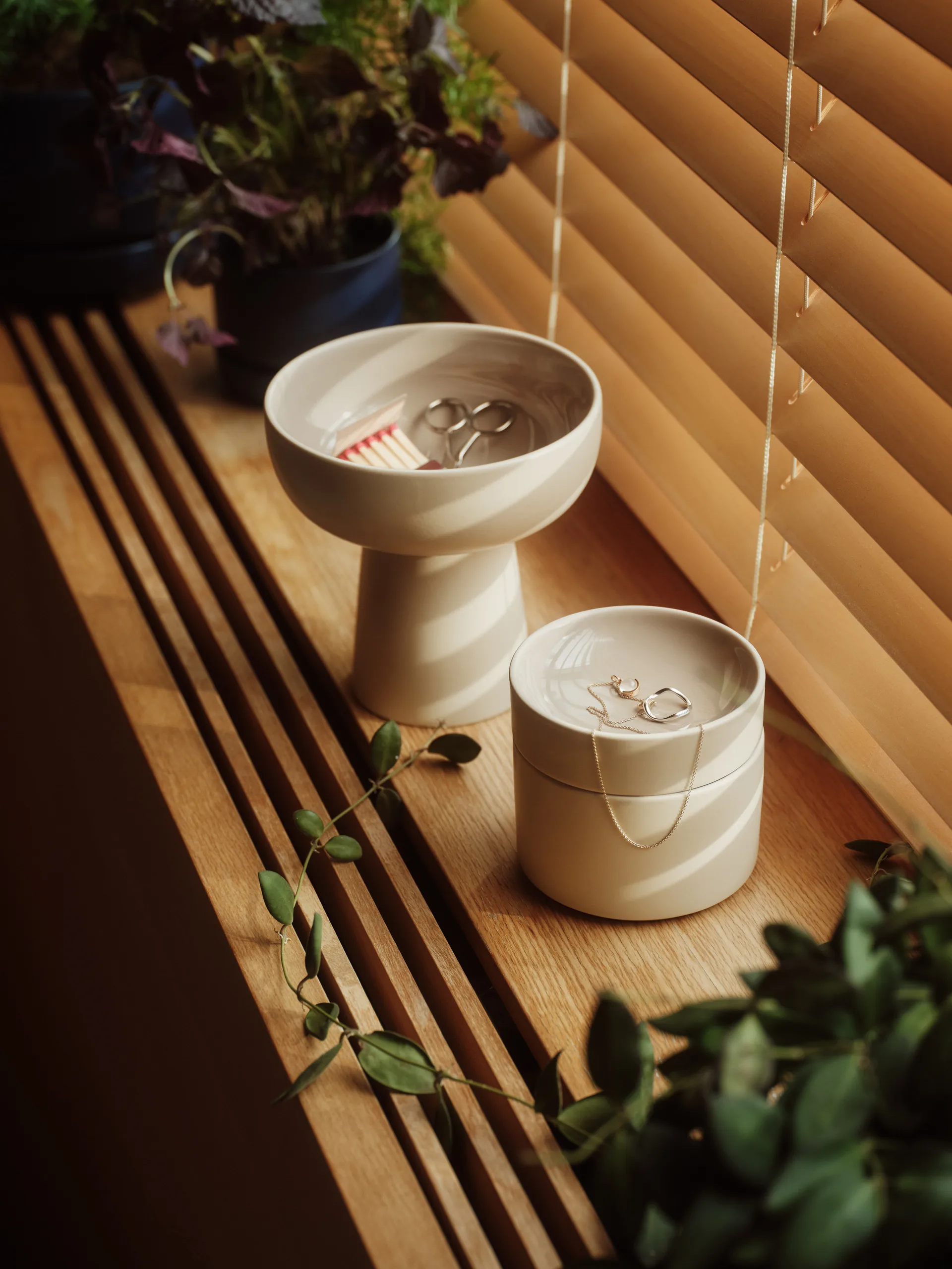 Bocal décoratif Kirnu Ø11x10 cm, Beige Arabia