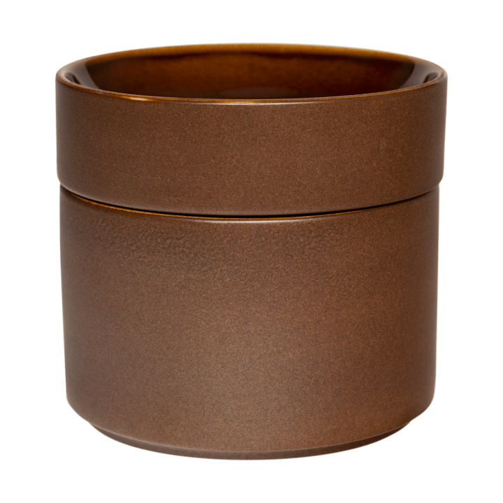 Bocal décoratif Kirnu Ø11x10 cm - Marron - Arabia
