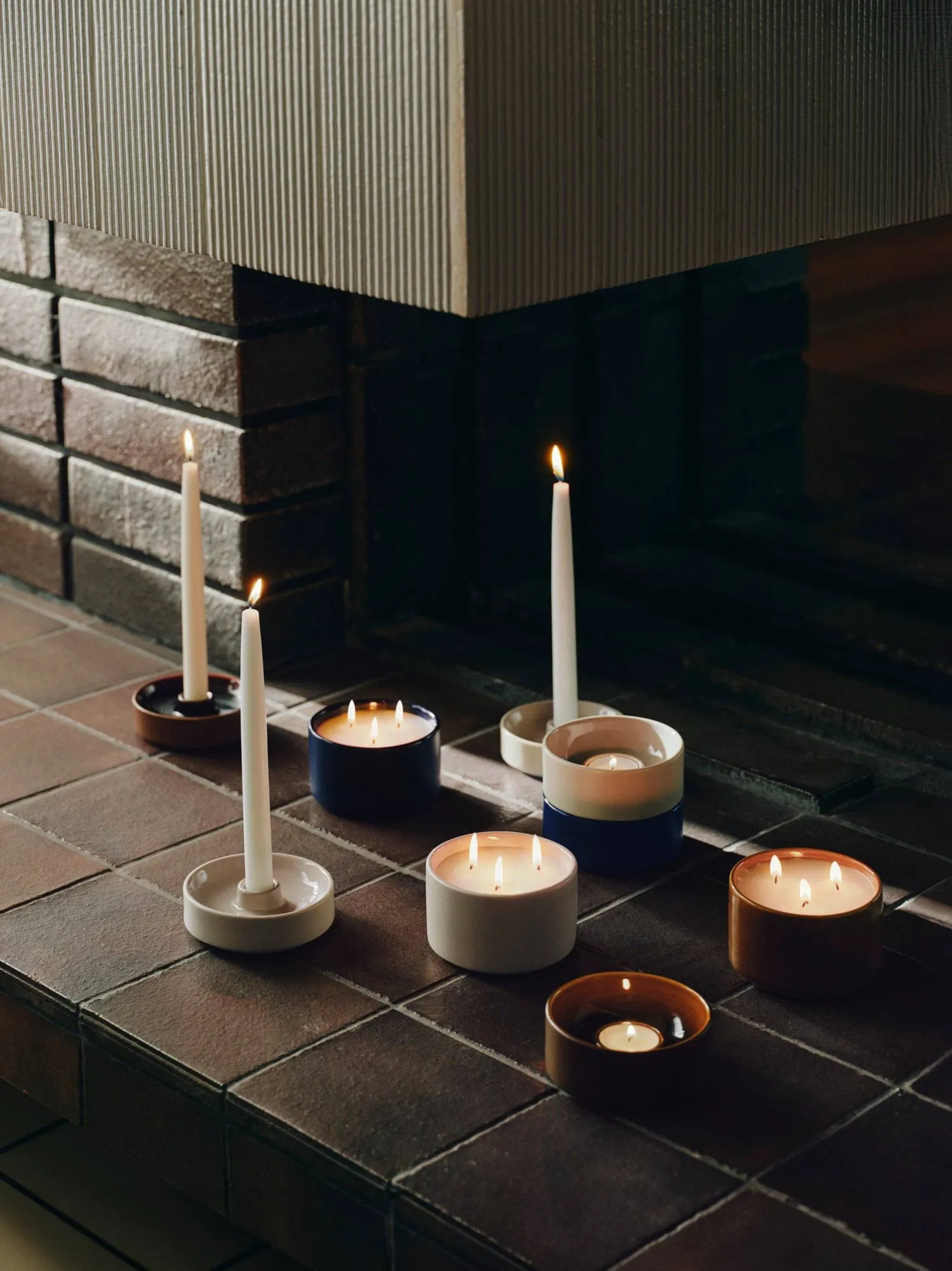 Bougie Kirnu, Bleu, 11x7 cm Arabia