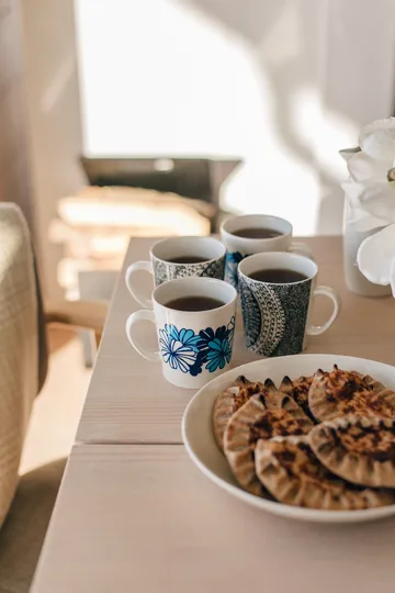 Lot de tasses Esteri Tomula Arabia 30 cl 5 Pièces - Bleu-noir - Arabia