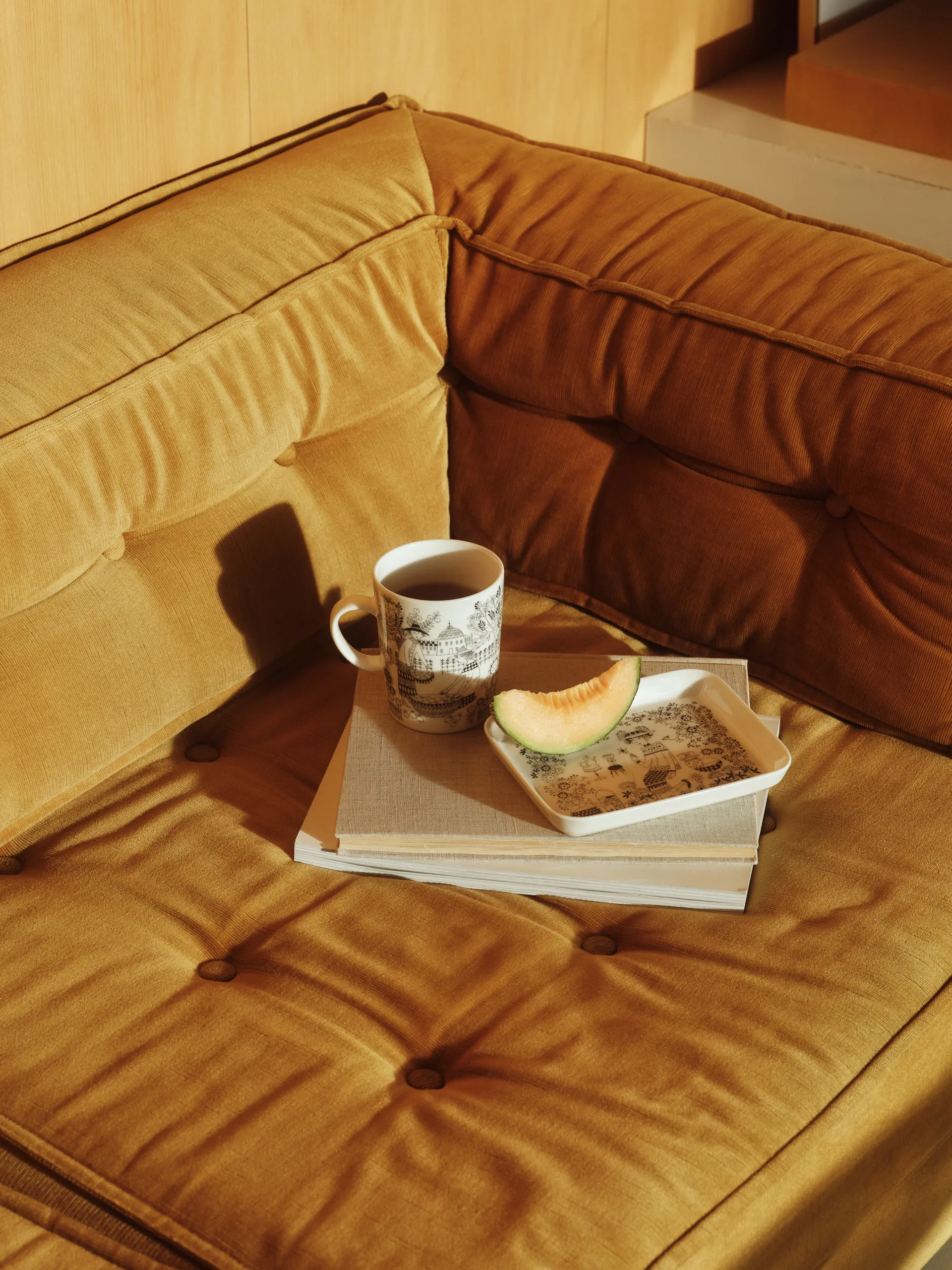 Mug Emilia 50 cl, Noir-blanc Arabia