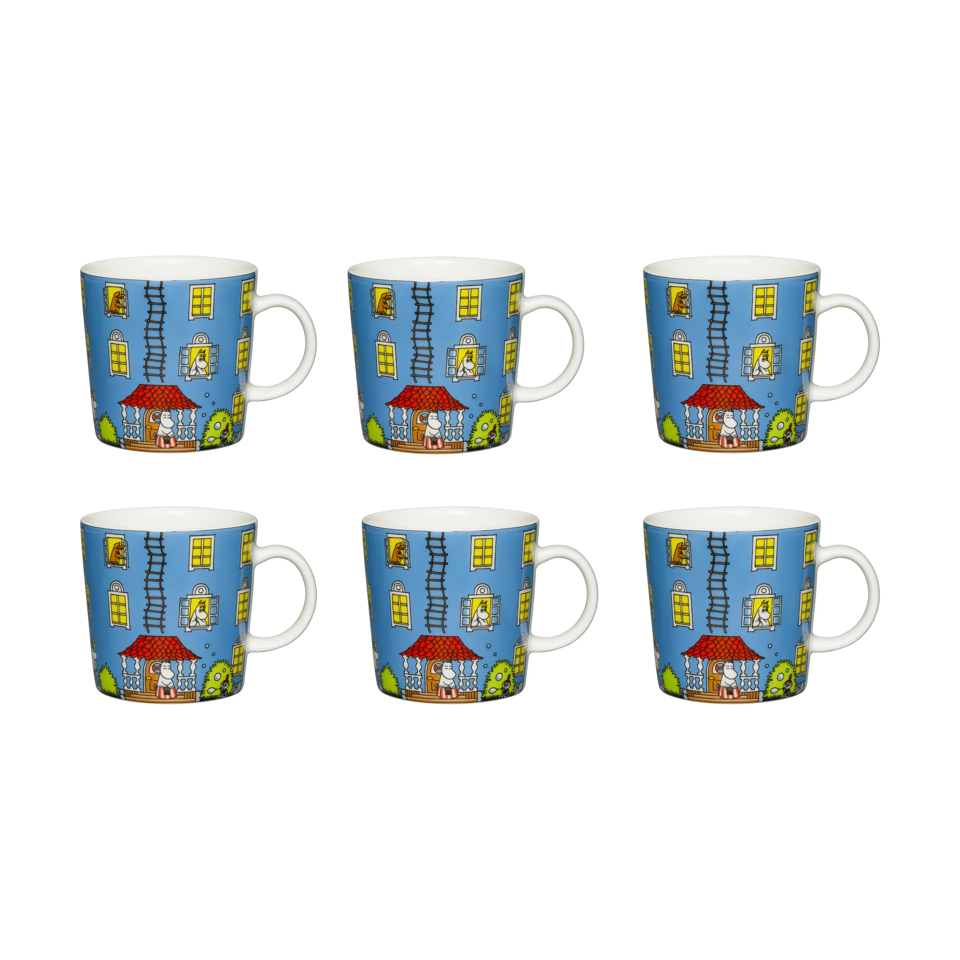 Mug Moomin 70ème anniversaire lot de 6 Arabia
