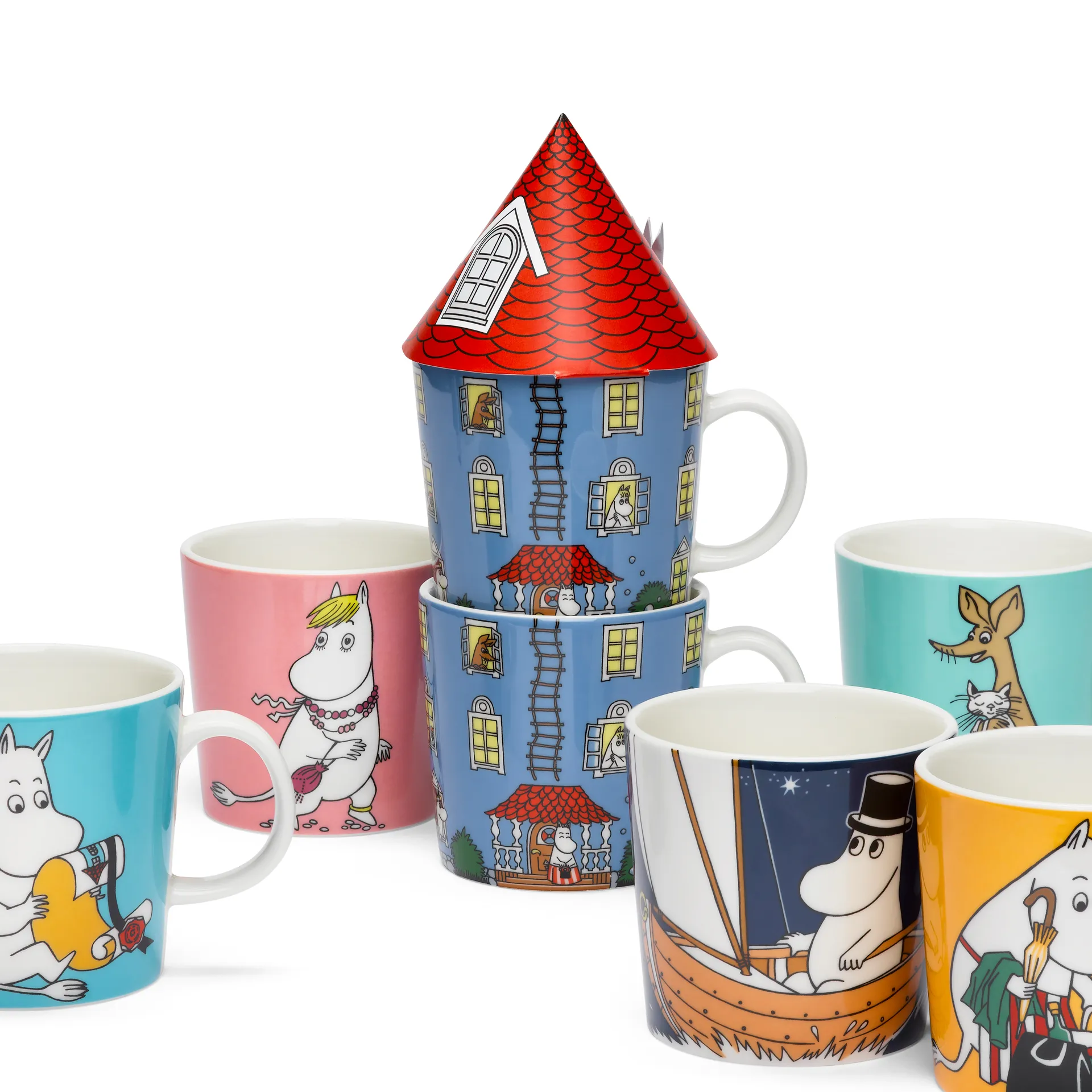 Mug Moomin 70ème anniversaire lot de 6 Arabia