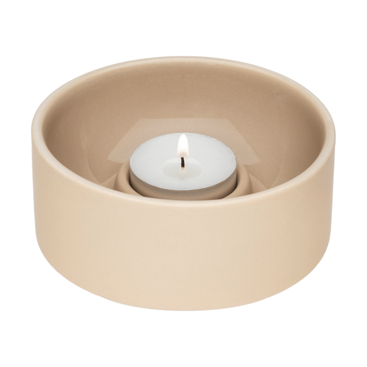 Photophore Kirnu Ø11x5 cm, Beige Arabia
