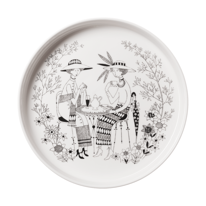 Plat à tarte Emilia Ø28 cm - Noir-blanc - Arabia