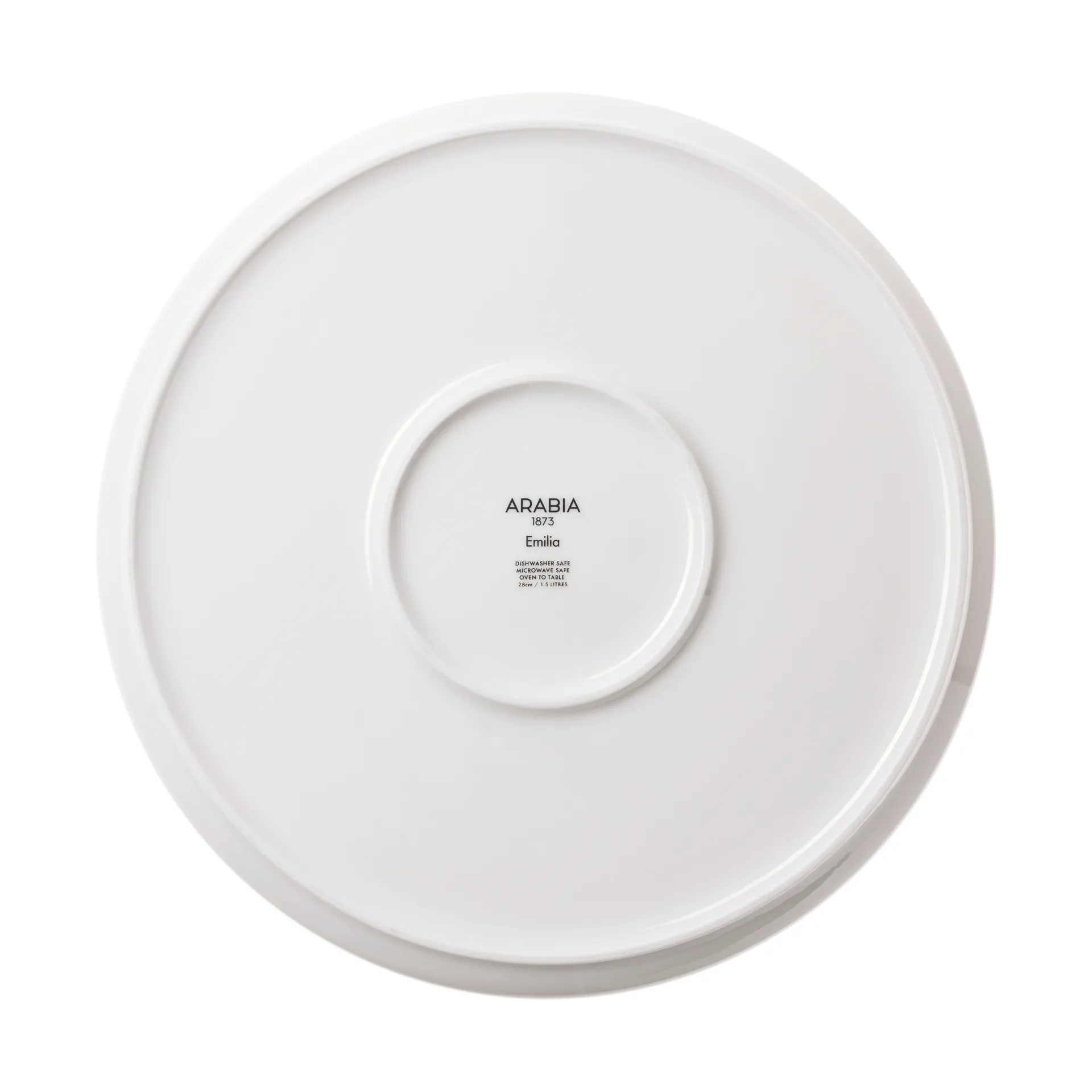 Plat à tarte Emilia Ø28 cm, Noir-blanc Arabia