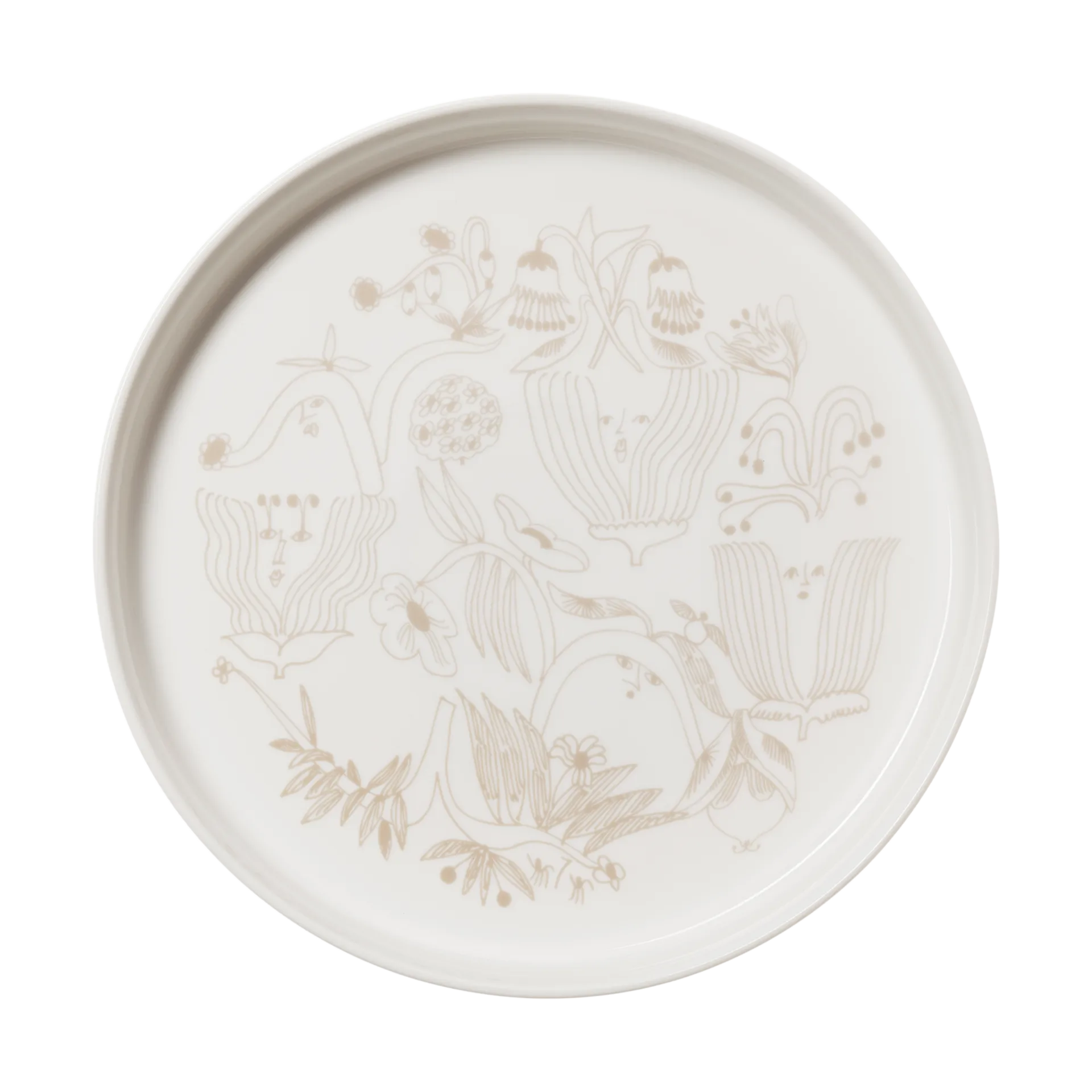 Plat à tarte Puutarhurit Ø28 cm, Beige Arabia