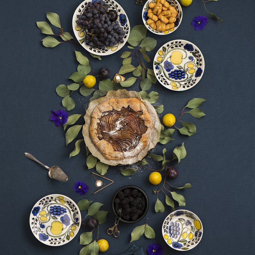 Plat ovale Paratiisi 36 cm, Bleu Arabia