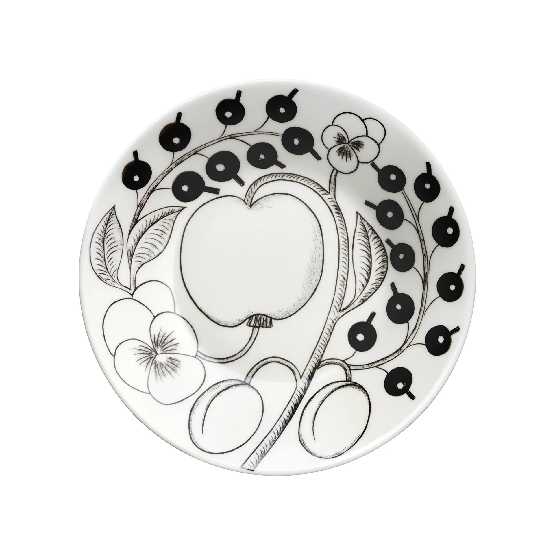 Plat Paratiisi Ø14 cm pour tasse à café 18 cl, Noir Arabia