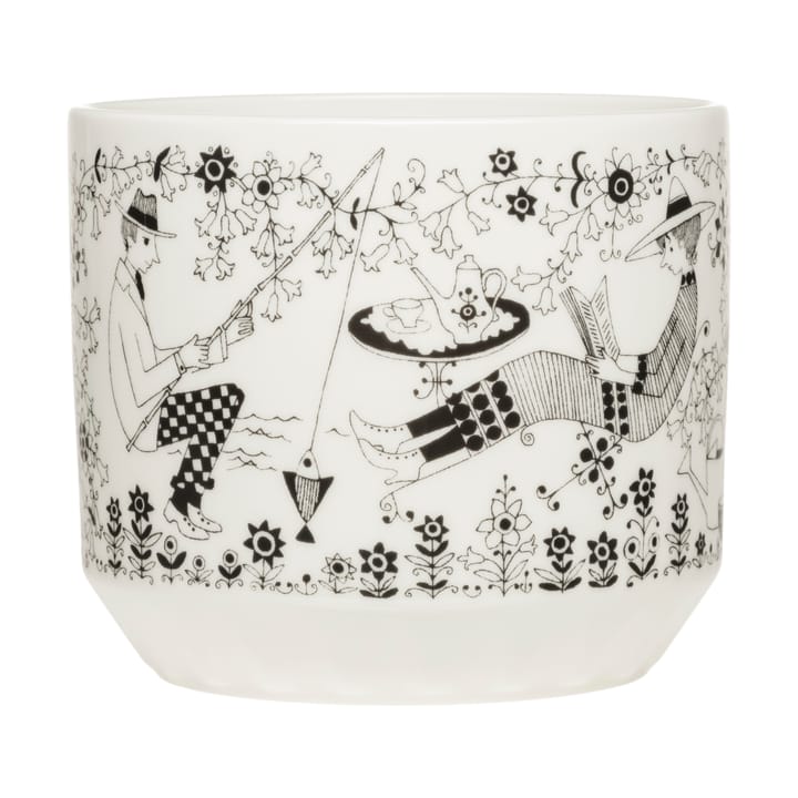 Pot Emilia Ø14 cm - Noir-blanc - Arabia