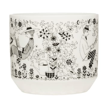 Pot Emilia Ø14 cm - Noir-blanc - Arabia