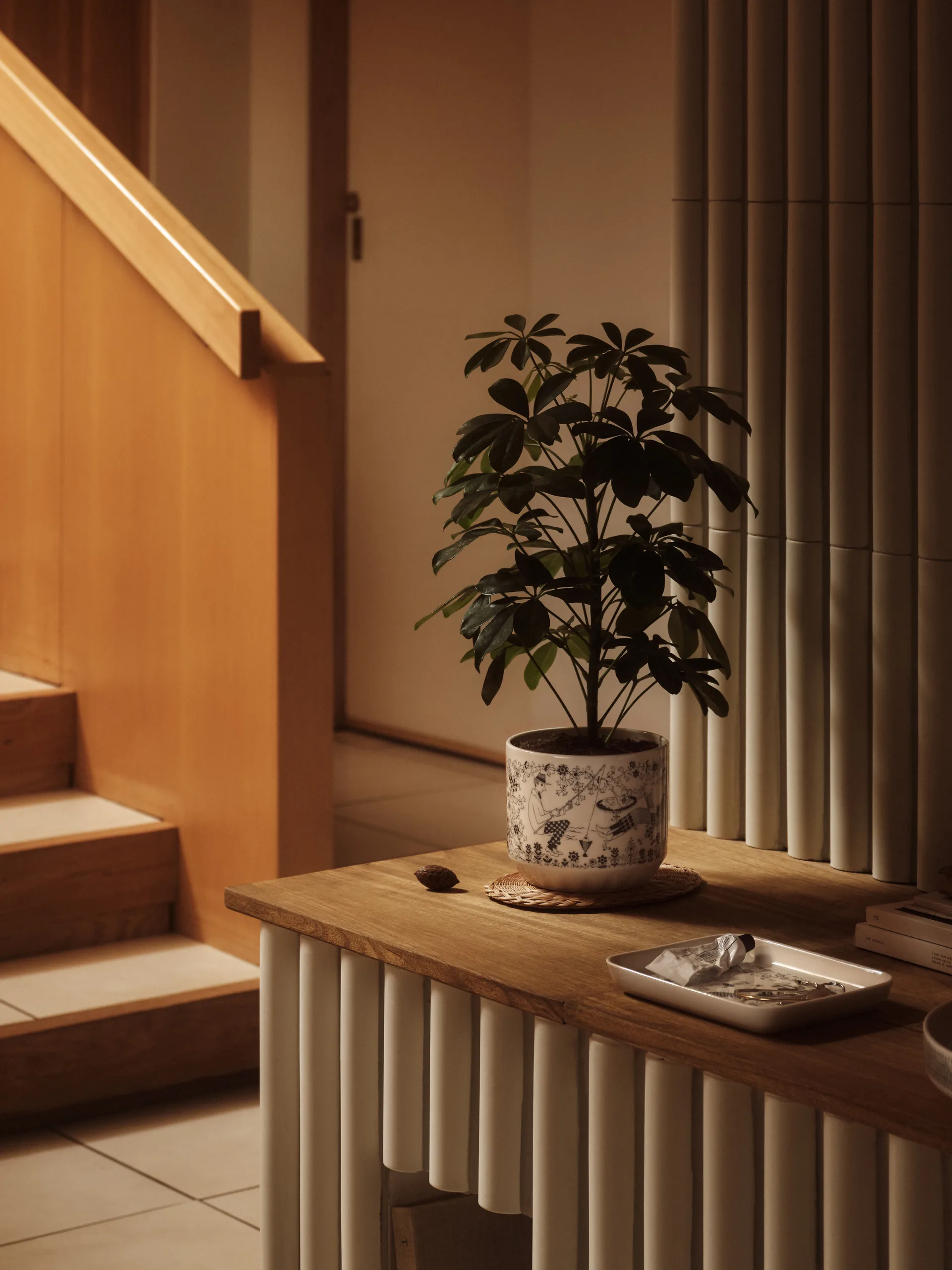 Pot Emilia Ø14 cm, Noir-blanc Arabia