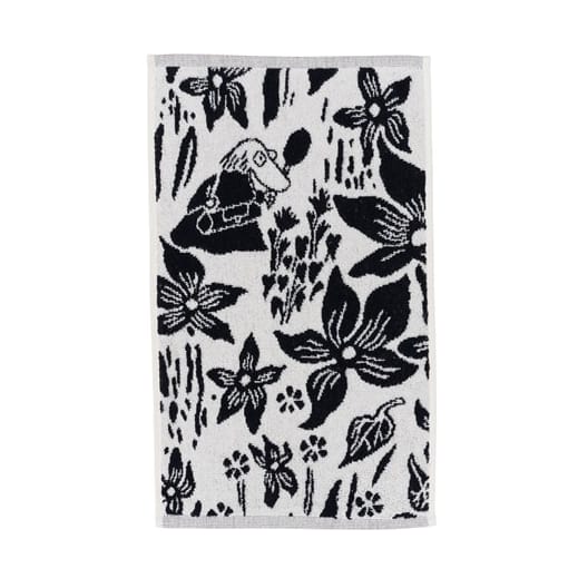 Serviette Moumines 30x50 cm - Lys noir-blanc - Arabia